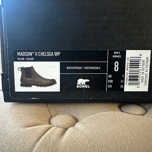 New In Box Men's Sorel Madson II Waterproof Chelsea Boot